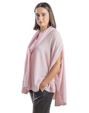 Baby Pink Cape like Poncho.